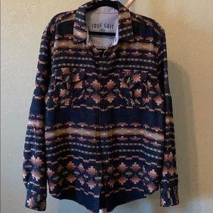 Aztec Print Flannel XL
